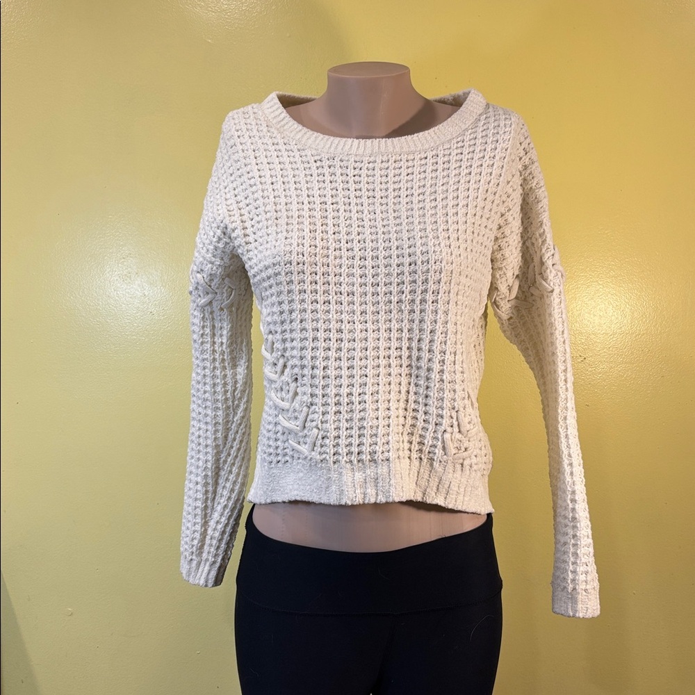 Cozy White Knit Sweater